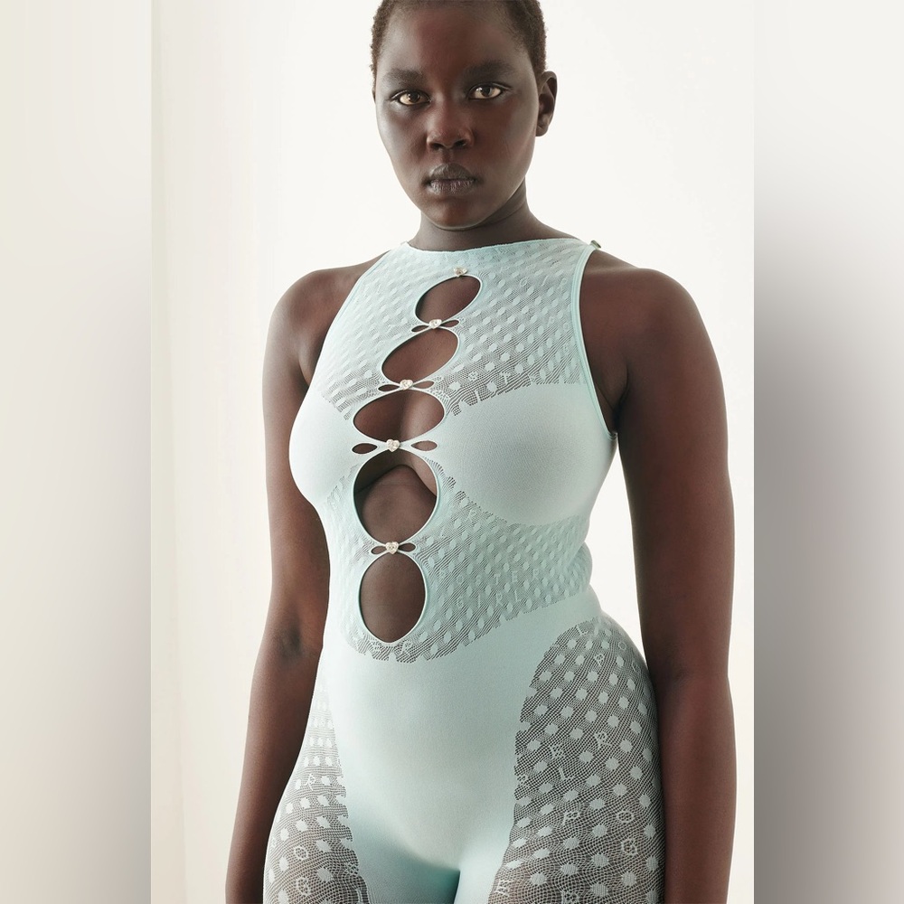 POSTER GIRL Soft Turquoise Jetta Jumpsuit